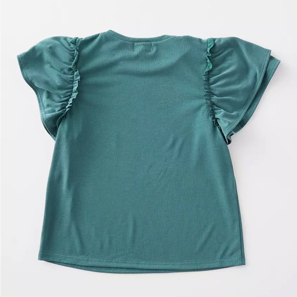 Willow & Root Girls Ruffle Top - Picture 2 of 4